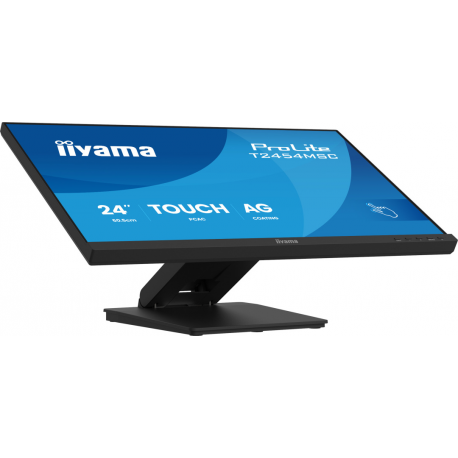 iiyama ProLite T2454MSC-B3AG - LED monitor - 24" (23.8" viewable) - touchscreen - 1920 x 1080 Full HD (1080p) @ 83 Hz - IPS - 300 cd / m² - 1000:1 - 4 ms - HDMI, DisplayPort - speakers - matte black - 3