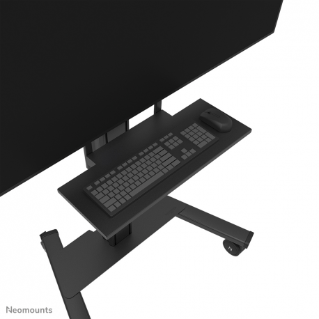 Neomounts AV40-500BL - Mounting kit (mount bracket, keyboard shelf) - for keyboard  /  mouse - universal - black - screen size: 43"-110" - VESA-mountable - 12