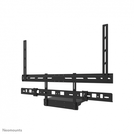 Neomounts AV60-500BL - Mounting kit (mount bracket, laptop shelf) - for video bar  /  laptop - universal - black - screen size: 43"-110" - VESA-mountable - 3