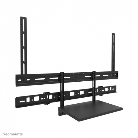 Neomounts AV60-500BL - Mounting kit (mount bracket, laptop shelf) - for video bar  /  laptop - universal - black - screen size: 43"-110" - VESA-mountable - 4