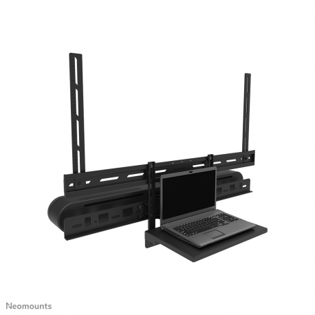 Neomounts AV60-500BL - Mounting kit (mount bracket, laptop shelf) - for video bar  /  laptop - universal - black - screen size: 43"-110" - VESA-mountable - 5