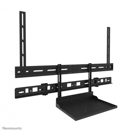 Neomounts AV60-500BL - Mounting kit (mount bracket, laptop shelf) - for video bar  /  laptop - universal - black - screen size: 43"-110" - VESA-mountable - 6
