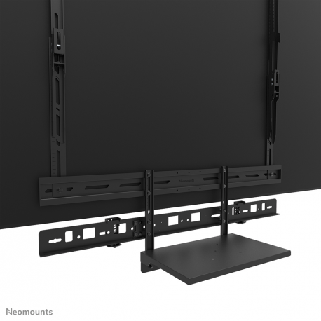 Neomounts AV60-500BL - Mounting kit (mount bracket, laptop shelf) - for video bar  /  laptop - universal - black - screen size: 43"-110" - VESA-mountable - 7