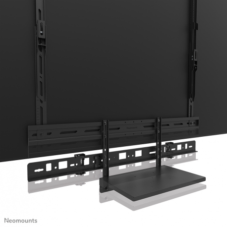 Neomounts AV60-500BL - Mounting kit (mount bracket, laptop shelf) - for video bar  /  laptop - universal - black - screen size: 43"-110" - VESA-mountable - 8