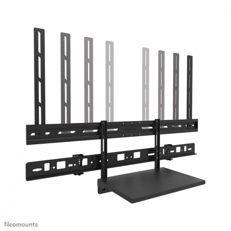 Neomounts AV60-500BL - Mounting kit (mount bracket, laptop shelf) - for video bar  /  laptop - universal - black - screen size: 43"-110" - VESA-mountable - 9