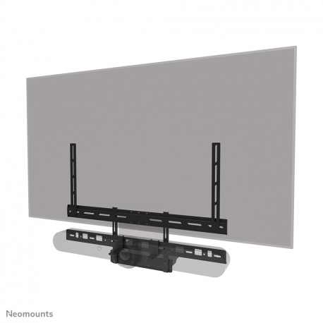 Neomounts AV60-500BL - Mounting kit (mount bracket, laptop shelf) - for video bar  /  laptop - universal - black - screen size: 43"-110" - VESA-mountable - 13