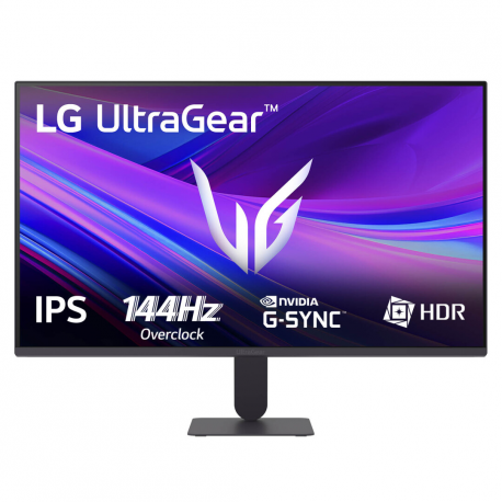 LG UltraGear 27G411A-B - G411A Series - LED monitor - gaming - 27" - 1920 x 1080 Full HD (1080p) @ 120 Hz - IPS - 250 cd / m² - 1500:1 - HDR10 - 1 ms - HDMI, DisplayPort - 0