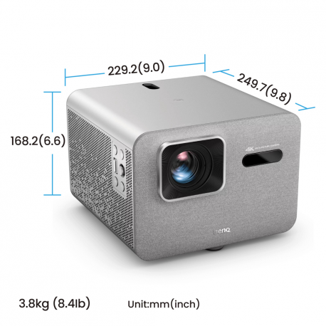 BenQ TK705i - DLP projector - LED - 3000 ANSI lumens - 3840 x 2160 - 16:9 - 4K - standard lens - 802.11a / b / g / n / ac / ax wireless / Bluetooth 5.2 - 2