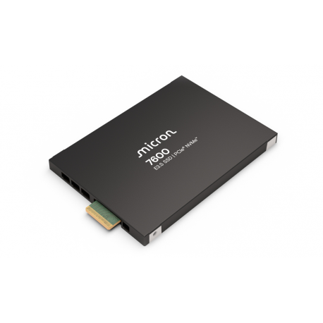 Micron 7600 PRO - SSD - Read Intensive - encrypted - 3.84 TB - internal - 2.5" - U.2 PCIe 5.0 x4 (NVMe) - FIPS 140-3 Level 2 - TCG Opal Encryption - 0