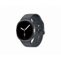 Samsung Galaxy Watch8 - 44 mm - graphite - smart watch with sport band - rubber - graphite - band size: M/L - display 1.47" - 32 GB - NFC, Bluetooth, Wi-Fi - 34 g