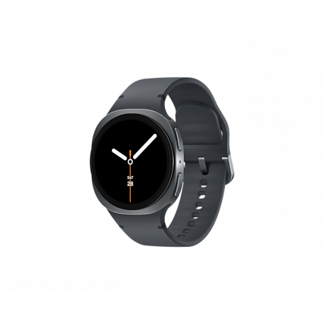 Samsung Galaxy Watch8 - 40 mm - graphite - smart watch with sport band - rubber - graphite - band size: S/M - display 1.34" - 32 GB - NFC, Bluetooth, Wi-Fi - 30 g - 0