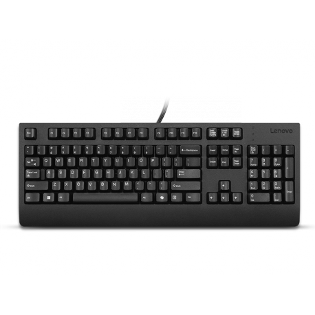 Lenovo Preferred Pro II - Keyboard - full size - USB - QWERTZ - Slovenian - black - brown box - 0