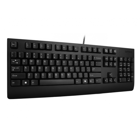 Lenovo Preferred Pro II - Keyboard - full size - USB - QWERTZ - Slovenian - black - brown box - 1