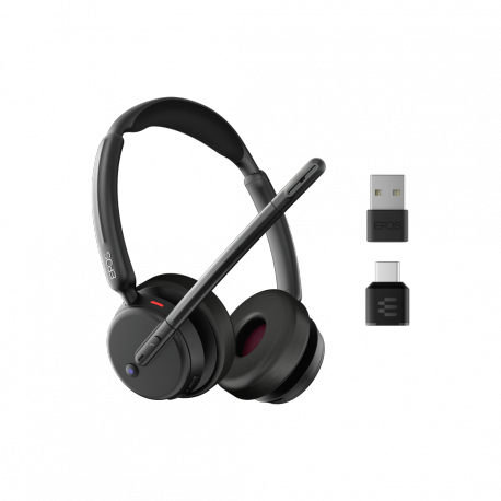 EPOS IMPACT 500 Series - Headset - on-ear - Bluetooth - wireless - active noise cancelling - black - 2