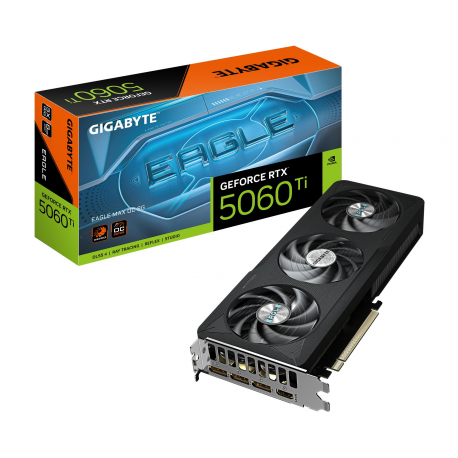 Gigabyte EAGLE MAX - OC Edition - graphics card - GeForce RTX 5060 Ti - 8 GB GDDR7 - PCI Express 5.0 - 3 x DisplayPort, HDMI - 0