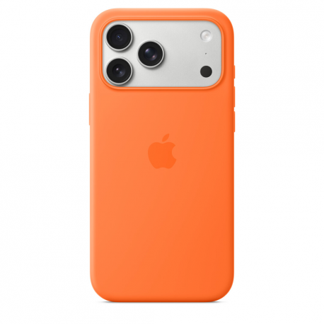 Apple - Back cover for mobile phone - MagSafe compatibility - silicone - orange - for iPhone 17 Pro Max - 1