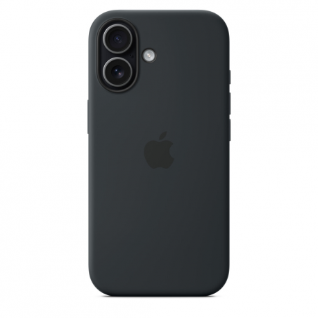 Apple - Back cover for mobile phone - MagSafe compatibility - silicone - black - for iPhone 17 - 0