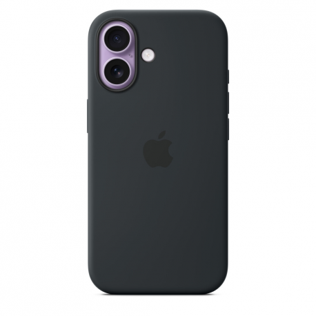 Apple - Back cover for mobile phone - MagSafe compatibility - silicone - black - for iPhone 17 - 1