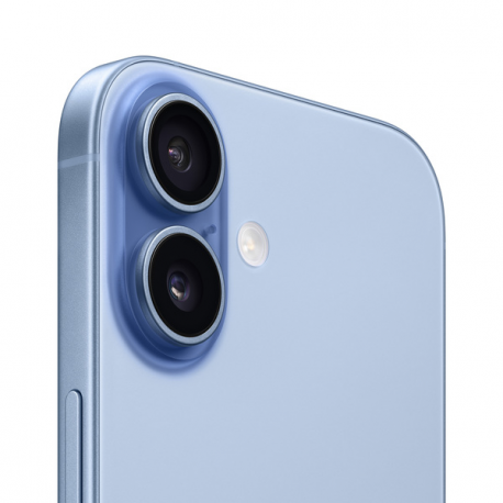 Apple iPhone 17 - 5G smartphone - dual-SIM  /  Internal Memory 256 GB - OLED display - 6.3" - 2622 x 1206 pixels (120 Hz) - 2x rear cameras 48 MP, 48 MP - front camera 18 Megapixel - mist blue - 2