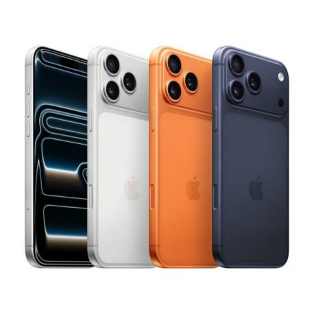 Apple iPhone 17 Pro Max - 5G smartphone - dual-SIM  /  Internal Memory 512 GB - OLED display - 6.9" - 2868 x 1320 pixels (120 Hz) - 3x rear cameras 48 MP, 48 MP, 48 MP - front camera 18 Megapixel - deep blue - 6