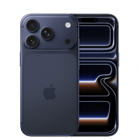 Apple iPhone 17 Pro - 5G smartphone - dual-SIM  /  Internal Memory 256 GB - OLED display - 6.3" - 2622 x 1206 pixels (120 Hz) - 3x rear cameras 48 MP, 48 MP, 48 MP - front camera 18 Megapixel - deep blue - 0