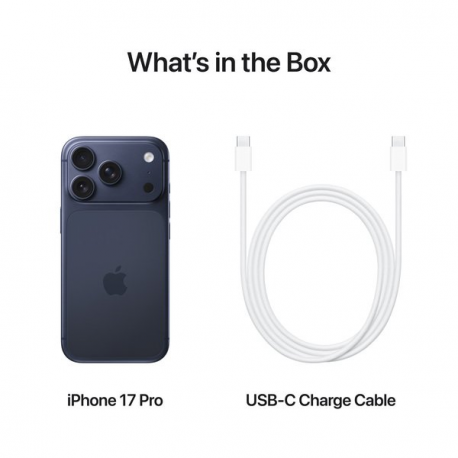 Apple iPhone 17 Pro - 5G smartphone - dual-SIM  /  Internal Memory 256 GB - OLED display - 6.3" - 2622 x 1206 pixels (120 Hz) - 3x rear cameras 48 MP, 48 MP, 48 MP - front camera 18 Megapixel - deep blue - 6