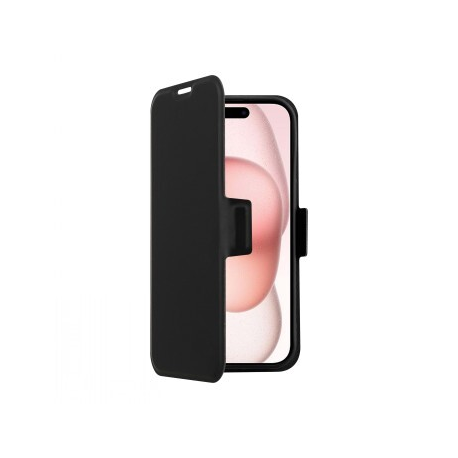 Screenor Clever - Flip cover for mobile phone - MagSafe compatibility - eco-leather, thermoplastic polyurethane (TPU) - black - for Apple iPhone Air - 0