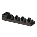5 Bay Net base. For Ethernet comms and recharging up to 4pcs of CT70 with or w/o boot and 4pcs of batteries. Kit includes 5 bay 