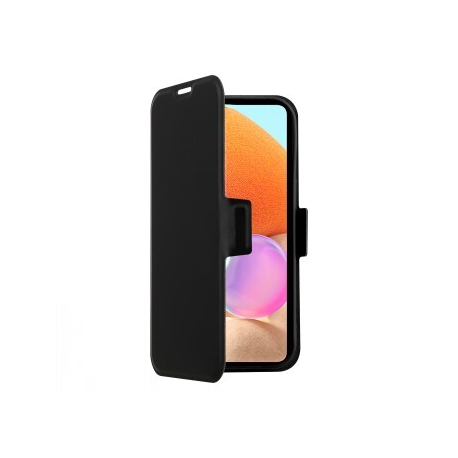 Screenor Clever - Flip cover for mobile phone - eco-leather, thermoplastic polyurethane (TPU) - black - for Samsung Galaxy A17 - 0
