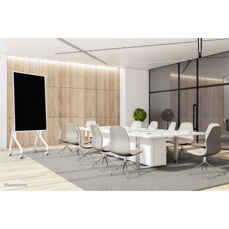 Neomounts Move Go Flip FL50-515WH1 - Cart - for flat panel - steel - white - screen size: 55"-65" - mounting interface: 400 x 400 mm - 17