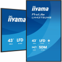 iiyama ProLite LH4375UHS-B2AG - 43" Diagonal Class (42.5" viewable) LED-backlit LCD display - digital signage - with built-in media player, SDM Slot PC - 4K UHD (2160p) 3840 x 2160 - black (bezel), matte finish