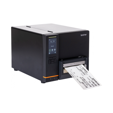 Brother TJ-6421TN - Label printer - direct thermal  /  thermal transfer - Roll (17.27 cm) - 203 dpi - up to 304.8 mm / sec - serial, USB 2.0, USB host, LAN - 4