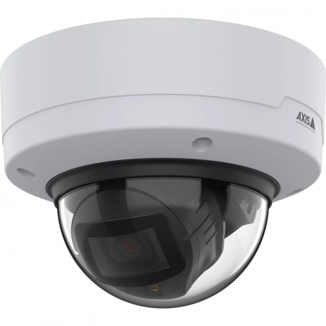 AXIS P32 Series P3275-LVE - Network surveillance camera - dome - outdoor - vandal  /  weatherproof - colour (Day&Night) - 2 MP - 1920 x 1080 - auto iris - vari-focal - audio - LAN 10 / 100 - AV1, H.264, H.265, MJPEG - PoE Class 3 - TAA Compliant - 2