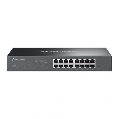 TP-Link Omada ES216G V1.6 - Switch - Managed - 16 x 10 / 100 / 1000Base-T - rack-mountable, desktop - 0