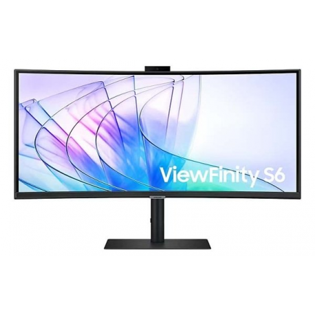 Samsung ViewFinity S6 S34C652VEU - S65VC Series - LED monitor - curved - USB - 34" - 3440 x 1440 UWQHD @ 100 Hz - VA - 350 cd / m² - 3000:1 - HDR10 - 5 ms - HDMI, DisplayPort, USB-C - speakers - black - 6