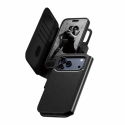 CARE by PanzerGlass Tango - Flip cover for mobile phone - MagSafe compatibility - vegan leather - black