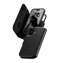 CARE by PanzerGlass Tango - Flip cover for mobile phone - MagSafe compatibility - vegan leather - black - for Apple iPhone 17