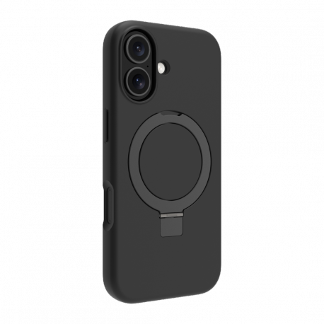 dbramante1928 Iceland Ultra - Back cover for mobile phone - rugged - kickstand - MagSafe compatibility - D3O, plastic - black - for Apple iPhone 17 - 3