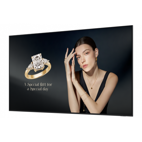 Samsung QH115FX - 115" Diagonal Class (114.5" viewable) - QHFX Series LED-backlit LCD display - QLED - digital signage - Tizen Enterprise - 4K UHD (2160p) 3840 x 2160 - Quantum Mini LED Pro - titan black - 4