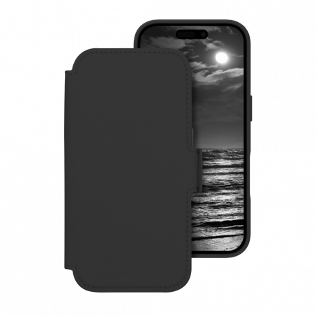 dbramante1928 Lynge - Flip cover for mobile phone - MagSafe compatibility - midnight - for Apple iPhone 17 - 0