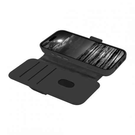dbramante1928 Lynge - Flip cover for mobile phone - MagSafe compatibility - midnight - for Apple iPhone 17 - 1