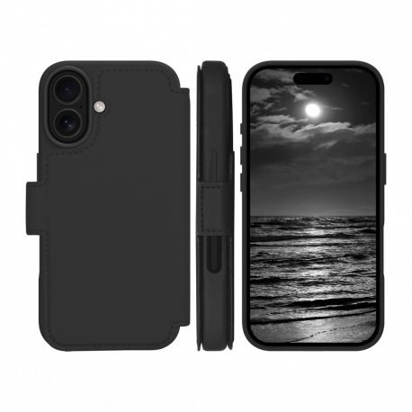 dbramante1928 Lynge - Flip cover for mobile phone - MagSafe compatibility - midnight - for Apple iPhone 17 - 2