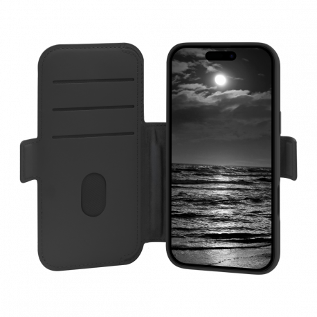 dbramante1928 Lynge - Flip cover for mobile phone - MagSafe compatibility - midnight - for Apple iPhone 17 Pro Max - 5