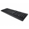 Lenovo Preferred Pro II - Keyboard - full size - USB - QWERTY - Nordic - black - brown box