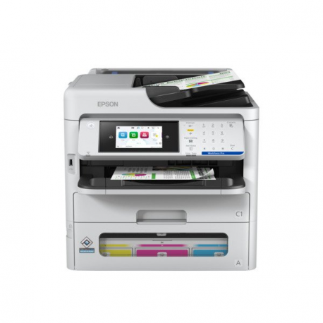 Epson WorkForce Pro EM-C800RDWF - Multifunction printer - colour - ink-jet - A4 (210 x 297 mm) (original) - A4 / Legal (media) - up to 25 ppm (printing) - 330 sheets - 33.6 Kbps - USB 2.0, Gigabit LAN, Wi-Fi(ac) - 0