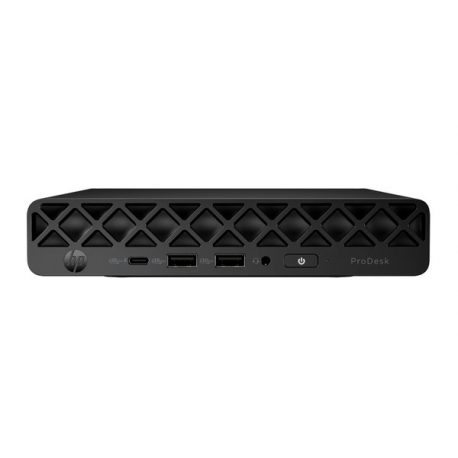 HP ProDesk 4 G1i AI - Mini Core Ultra 7 265T / up to 5.3 GHz - vPro Enterprise - RAM 16 GB - SSD 512 GB - NVMe - Intel Graphics - IEEE 802.11ax (Wi-Fi 6E), Bluetooth 5.3, Gigabit Ethernet - Win 11 Pro - monitor: none - jack black - Smart Buy - with HP Carbon Neutral Computing Services - To the Door Service for Desktop - 0