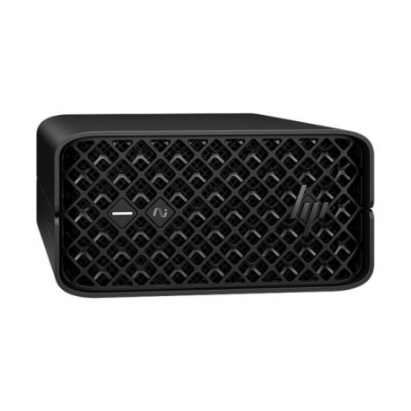 HP Workstation Z2 G1a - Copilot+ PC, AI PC, AI Workstation - mini 4U - 1 x Ryzen AI Max Pro 390 / up to 5 GHz - RAM 64 GB - SSD 1 TB - NVMe - Radeon 8050S - Gigabit Ethernet, 2.5 Gigabit Ethernet - Win 11 Pro - monitor: none - jet black - with HP 3 years Onsite Support with Predictive Detection Alerts for Desktops - 2