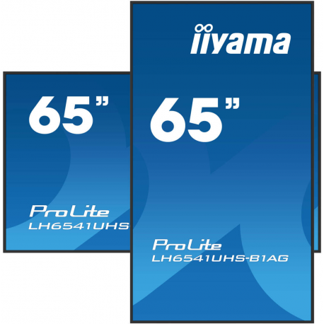 iiyama ProLite LH6541UHS-B1AG - 65" Diagonal Class (64.5" viewable) LED-backlit LCD display - digital signage - 4K UHD (2160p) 3840 x 2160 - black bezel with glossy finish - 4