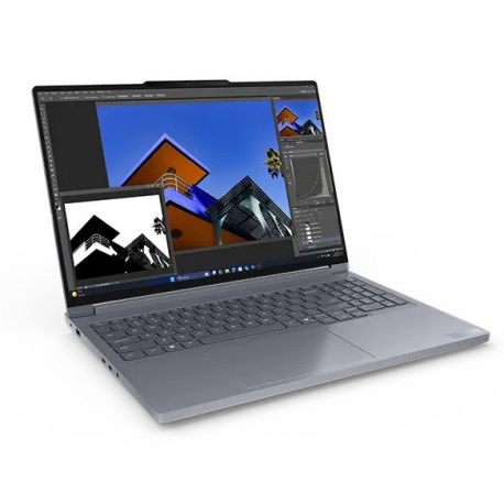 Lenovo ThinkBook 16p G6 ADR 21U0 - AMD Ryzen 9 - 8940HX / up to 5.3 GHz - Win 11 Pro - GeForce RTX 5060 - 32 GB RAM - 1 TB SSD NVMe - 16" IPS 2560 x 1600 (WQXGA) @ 240 Hz - Wi-Fi 7, Bluetooth - luna grey - kbd: Nordic (Danish/Finnish/Norwegian/Swedish) - with 2 Years Lenovo Depot Support, CO2 Offset 0.5 ton (2nd Gen) - 1