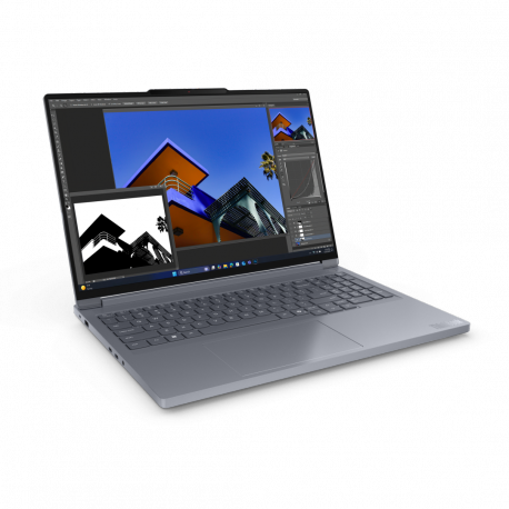 Lenovo ThinkBook 16p G6 ADR 21U0 - AMD Ryzen 9 - 8940HX / up to 5.3 GHz - Win 11 Pro - GeForce RTX 5060 - 32 GB RAM - 1 TB SSD NVMe - 16" IPS 2560 x 1600 (WQXGA) @ 240 Hz - Wi-Fi 7, Bluetooth - luna grey - kbd: Nordic (Danish/Finnish/Norwegian/Swedish) - with 2 Years Lenovo Depot Support, CO2 Offset 0.5 ton (2nd Gen) - 10
